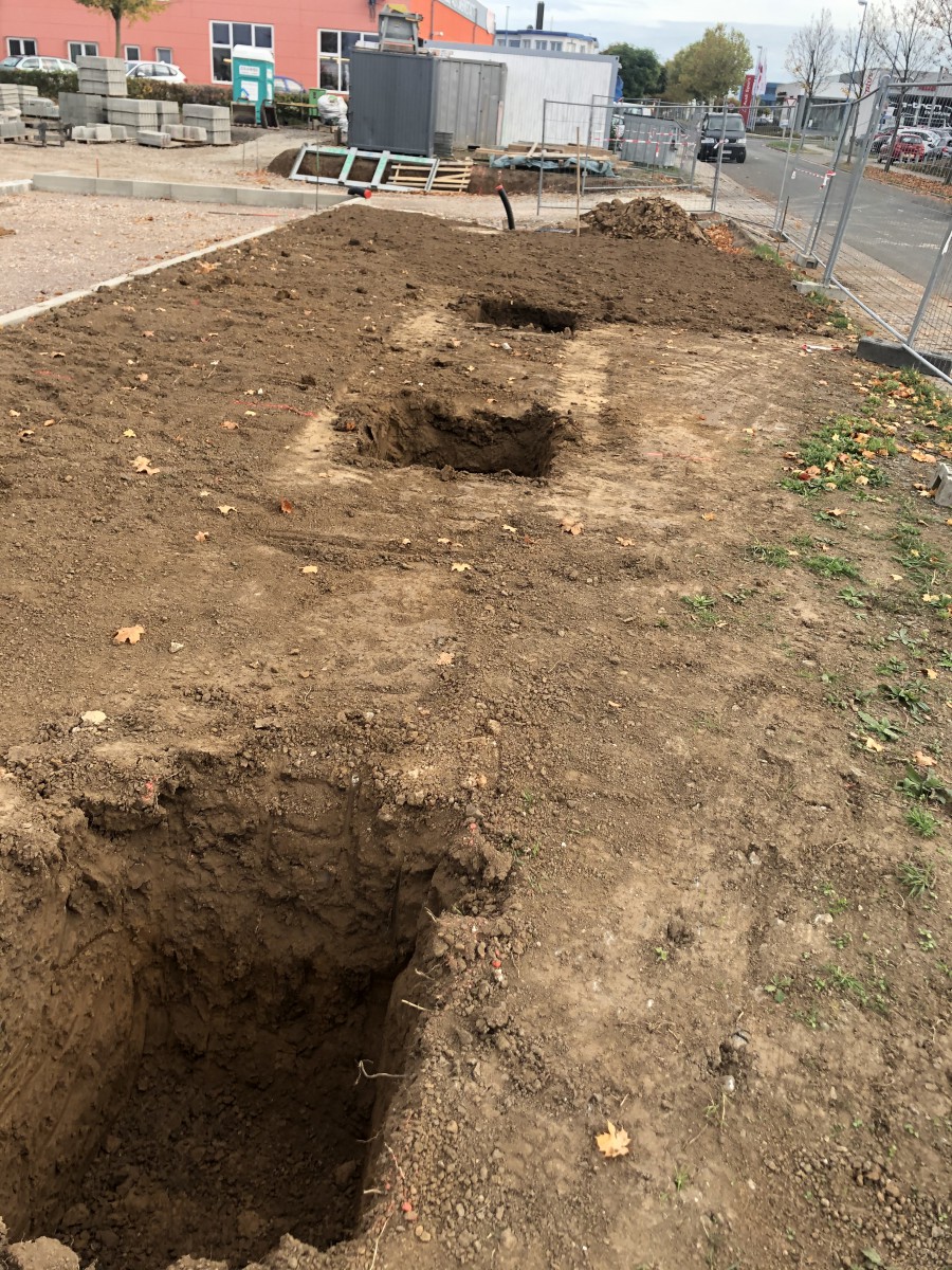 This is where the flagpoles are being installed! Flagpoles
