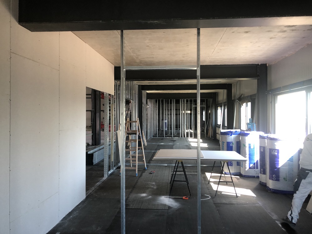Drywall Construction in the Administrative Section Drywall Construction in the Administrative Section